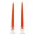 12 Inch Orange Taper Candles Pair
