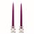 12 Inch Dark Purple Taper Candles Pair