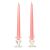 15 Inch Pink Taper Candles Pair