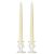 10 Inch Ivory Taper Candles Pair