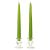12 Inch Lime Green Taper Candles Pair