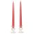 10 Inch Mauve Taper Candles Pair