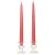 8 Inch Mauve Taper Candles Pair