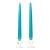 10 Inch Mediterranean Blue Taper Candles Pair