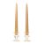 12 Inch Parchment Taper Candles Pair