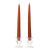 12 Inch Terracotta Taper Candles Pair