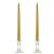 12 Inch Metallic Gold Taper Candles