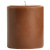 4 x 4 Brown Unscented Pillar Candles