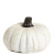 Cement Pumpkin Accent Small White