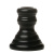 Wood Taper Candle Holder Large Black