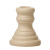 Wood Taper Candle Holder Large Cream