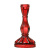 Red Glass 6 Inch Taper Holder