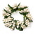 Rice Berry 1.5 Inch Candle Ring Cream on Holder