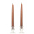 10 Inch Brown Taper Candles Pair