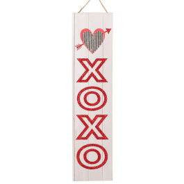 XOXO Vertical Hanging Sign Romantic Romance