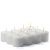 72 Pack White Unscented Votive Candles Bulk 10hr