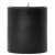 4 x 4 Black Unscented Pillar Candles