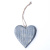Wood Hanging Heart Gray