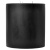 6 x 6 Black Unscented Pillar Candles
