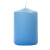 Light Blue 3 x 4 Unscented Pillar Candles