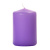 Light Purple 3 x 4 Unscented Pillar Candles