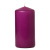 Dark Purple 3 x 6 Unscented Pillar Candles