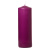 Dark Purple 3 x 9 Unscented Pillar Candles