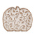 Pattern Carved Whitewashed Pumpkin