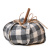 Stuffed Pumpkin with Gray Check Pattern