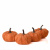 Mini Burlap Orange Pumpkins