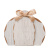 Rustic Pumpkin with Burlap Bow-Short White