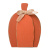 Rustic Pumpkin with Burlap Bow-Tall Orange