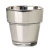 Silver Mirrored Flower Pot Votive Cup
