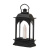 Mini Black Plastic Lantern With LED Candle