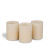 3 Piece 3X4 Ivory Wax LED Candle Set