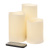 3 Piece Wax LED Candle Set