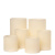 6 Piece Ivory Wax LED Candle Set