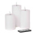 3 Piece White Resin Outdoor LED Candle Set