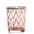 Metallic Rose Gold Chevron Votive Cup