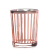 Metallic Rose Gold Stripe Votive Cup