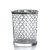 Metallic Silver Lattice Votive Cup