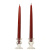 15 Inch Burgundy Taper Candles Pair
