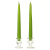 12 Inch Lime Green Taper Candles Pair