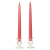 10 Inch Mauve Taper Candles Pair