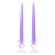 8 Inch Light Purple Taper Candles Pair