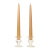6 Inch Parchment Taper Candles Pair