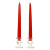 12 Inch Red Taper Candles Pair
