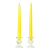 8 Inch Yellow Taper Candles Pair