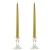 12 Inch Metallic Gold Taper Candles