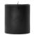 3 x 3 Black Unscented Pillar Candles